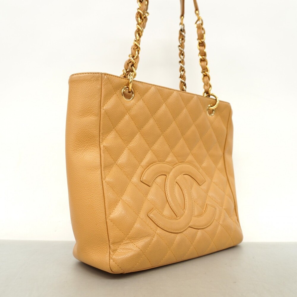 CHANEL Cream Caviar Leather Tote Bag - Picture 2 of 11
